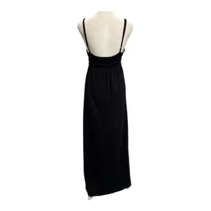 Standard James Perse Size 2 M Slub Supima Cotton Maxi Dress Black Minimal thumbnail 2