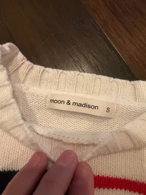 Cropped American flag sweater White thumbnail 3