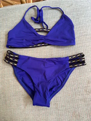 NWOT L*Space bikini set southwestern royal blue thumbnail 2