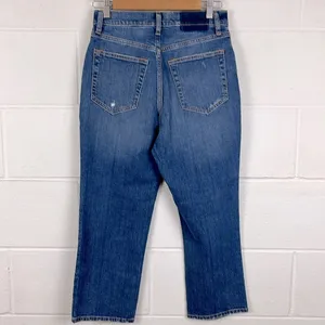 Abercrombie & Fitch women’s the ankle straight ultra high rise jean size 27 thumbnail 4