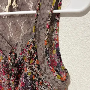 Girl Krazy Floral Lace Peplum Top Sleeveless Boho Boutique‎ thumbnail 5