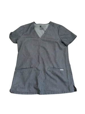 FIGS Gray V Neck Scrubs Top Size XS Womens thumbnail 3