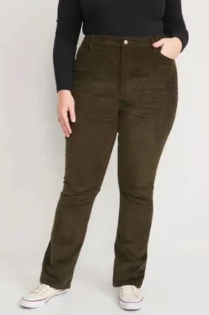 Old Navy New High-Waisted Corduroy Boot-Cut Pants thumbnail 7