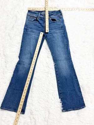 American Eagle Kick Boot Super Stretch Jeans Women’s 4 Short Dark Wash Bootcut thumbnail 7