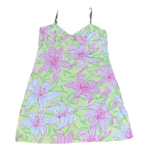 Lilly Pulitzer Vintage VTG Y2K Floral Slip Dress‎ Sundress Medium thumbnail 2