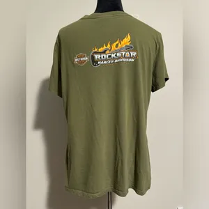 EUC Harley Davidson Motorcycles Green Eagle Fort Myers, FL Graphic shirt size XL thumbnail 5