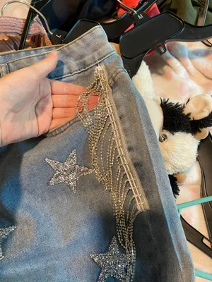 SheIn Star Sequined Jeans thumbnail 4