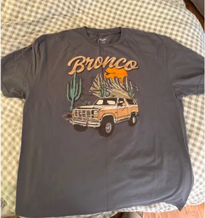 Ford Bronco Graphic Tee Gray Size L thumbnail 1