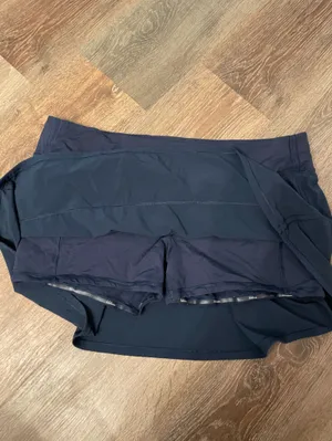 Lululemon Pace Rival Skirt Navy Athletic Skort Built-In Shorts Size 14 thumbnail 4