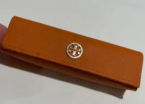 Tory Burch triangle eye glasses case magnetic closure thumbnail 1
