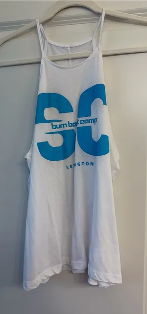 Burn boot camp tank top White thumbnail 1