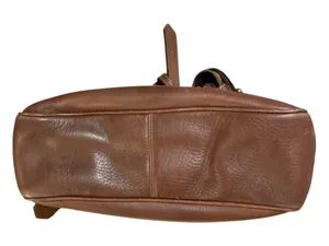 This is a vintage Dooney & Bourke Brown Pebbled Leather Shoulder Bag (Style J7276266). thumbnail 6