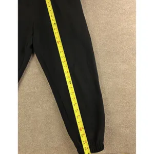 Anrabess Womens Black Fleece Lined Jogger Sweatpants Elastic Waist Size L thumbnail 7