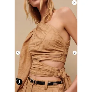 Maje‎ $295 Lalmeto Top Asymmetrical balloon sleeve slim ruched waist Size 0- 2 thumbnail 6