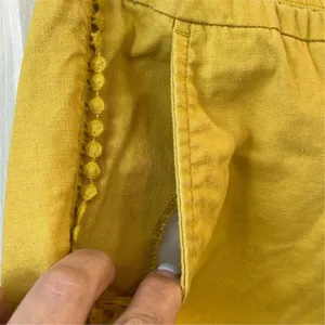 LOFT Women's‎ Yellow Running Shorts Size L High Rise Casual thumbnail 5