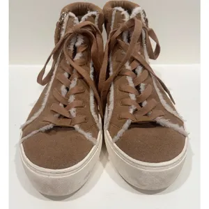 UGG Olli Heritage Sneaker Trainers Suede Sheepskin Fur Lined Boots Size 7 thumbnail 2