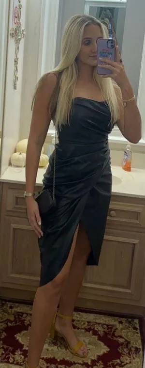 DO+BE Black Leather MIDI Dress thumbnail 1