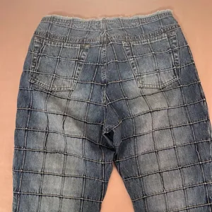Ralph Lauren Blue Patchwork Grid-Textured Jeans thumbnail 7