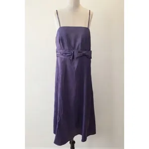 Vintage 80s Madison Leigh Eggplant Purple Sleeveless Dress Size 14 NWT Deadstock thumbnail 15