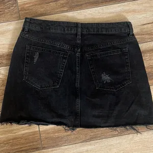 We the free black button up denim skirt thumbnail 5