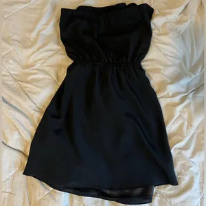 Express Black Strapless Dress thumbnail 1
