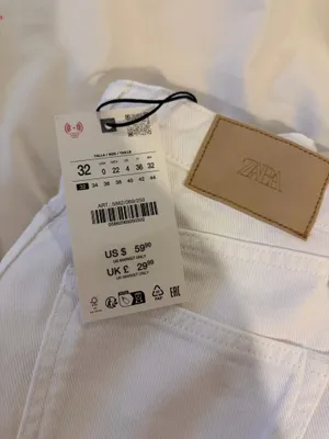 ZARA White Jeans Straight thumbnail 6
