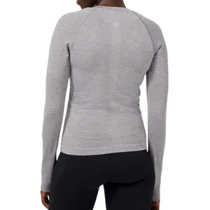 Lululemon Swiftly Tech Long Sleeve 2.0 *Race Length *Tempo Stripe White/Black thumbnail 3