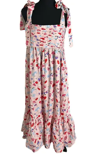 Sofie the Label Hughes Floral Tiered Midi Dress Large Women’s Pink thumbnail 1