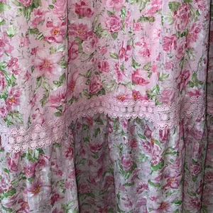 Floral tiered embroidered maxi midi dress garden roses loveshackfancy bow pastel thumbnail 12