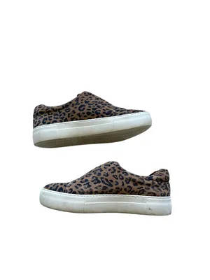 J/Slides Neutral Leopard Print Sneakers Brown Size 8 Casual Glam Summer Vacation thumbnail 6