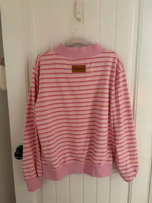 Parke it’s a girl pink stripe mockneck thumbnail 5