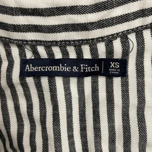Abercrombie & Fitch Striped Shirt Dress XS Button‎ Front Tie Waist Long Sleeve thumbnail 2