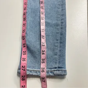 American Eagle Mom Jeans distressed size 00 regular juniors denim cotton‎ blend thumbnail 7