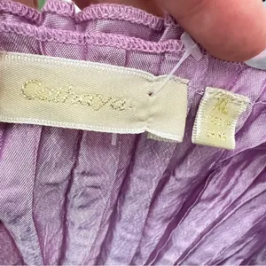Vintage Lavish Lilac exaggerated Ruffled Blouse top size XLARGE NWOT thumbnail 7