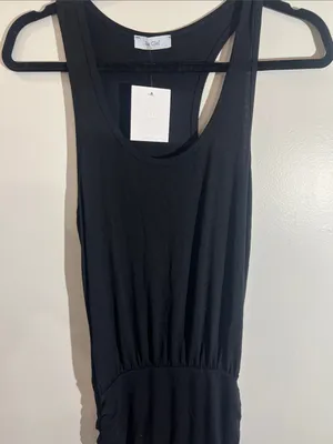 LaClef Black Sleeveless Ruched Bodycon Dress thumbnail 3