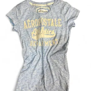 2000s Aeropostale Athletics Blue Fitted Graphic‎ Tee M 2000s thumbnail 1