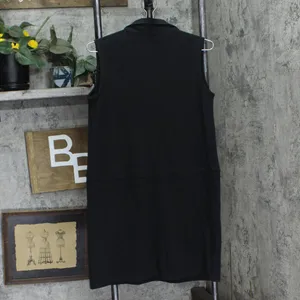 NWT Lobo Mau Womens Knit French Terry Trendy Mini Dress 2015 Black M thumbnail 2