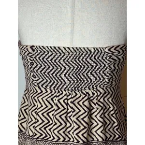 Anthropologie Edme & Esyllte Dress‎ Women 0 Ivory Brown Strapless Hypnotic Maxi thumbnail 10