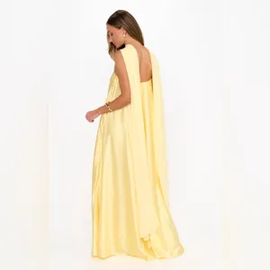Show Me Your Mumu Tinsley Tube Maxi Dress size XXL yellow WITH scarf thumbnail 2