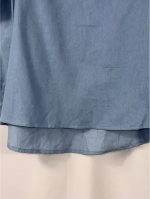 Iris Light Blue Off Shoulder Top Size Medium thumbnail 4
