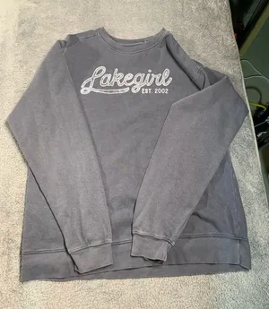 Lakegirl gray Sweatshirt large crew neck thumbnail 1
