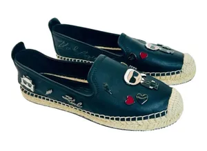 Karl Lagerfeld Paris Women's Michaela Embellished Slip-On Espadrille Flats 7.5 thumbnail 1