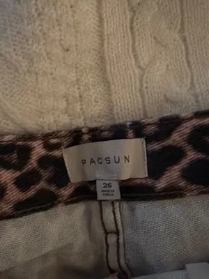 PacSun Leopard Print Mini Skirt - Pink and Black thumbnail 2