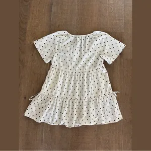 madewell cotton-linen lorelei clip polka dot mini dress thumbnail 3