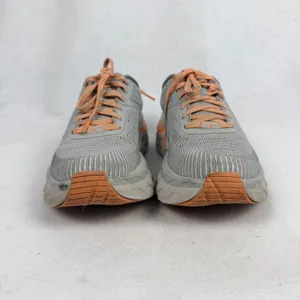 Hoka‎ Bondi 7 Running Shoes Womens 8.5 UK 7 Cushioned Road Sneakers Grey Orange thumbnail 3