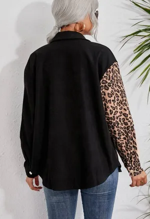 SheIn Cheetah Button Up Jacket thumbnail 2