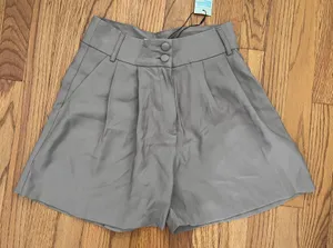 Primark High Waist Taupe Shorts thumbnail 1