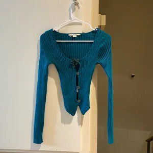 NWOT urban outfitters ribbed button up cute crop top thumbnail 5