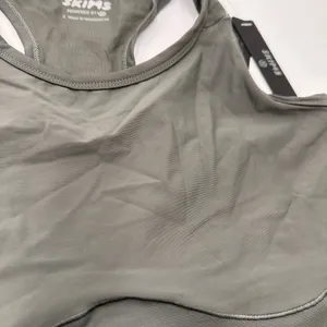Skims Grey Gun Smoke Racerback Tank Top NWT Size Small thumbnail 2