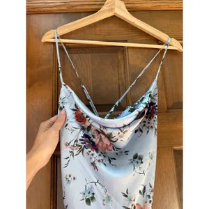 ASTR Gaia Floral Midi Dress in Blue Rust Size Small NEW thumbnail 5